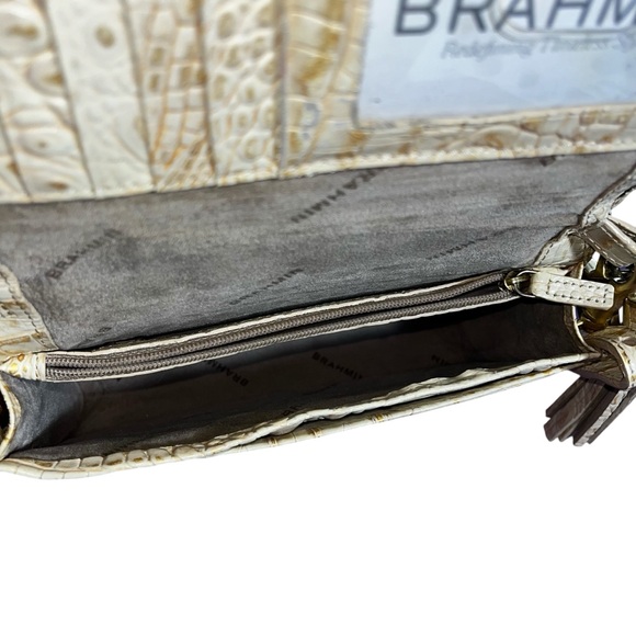 BRAHMIN AMELIA LEATHER CROSSBODY With Built In Wallet - Picture 9 of 17